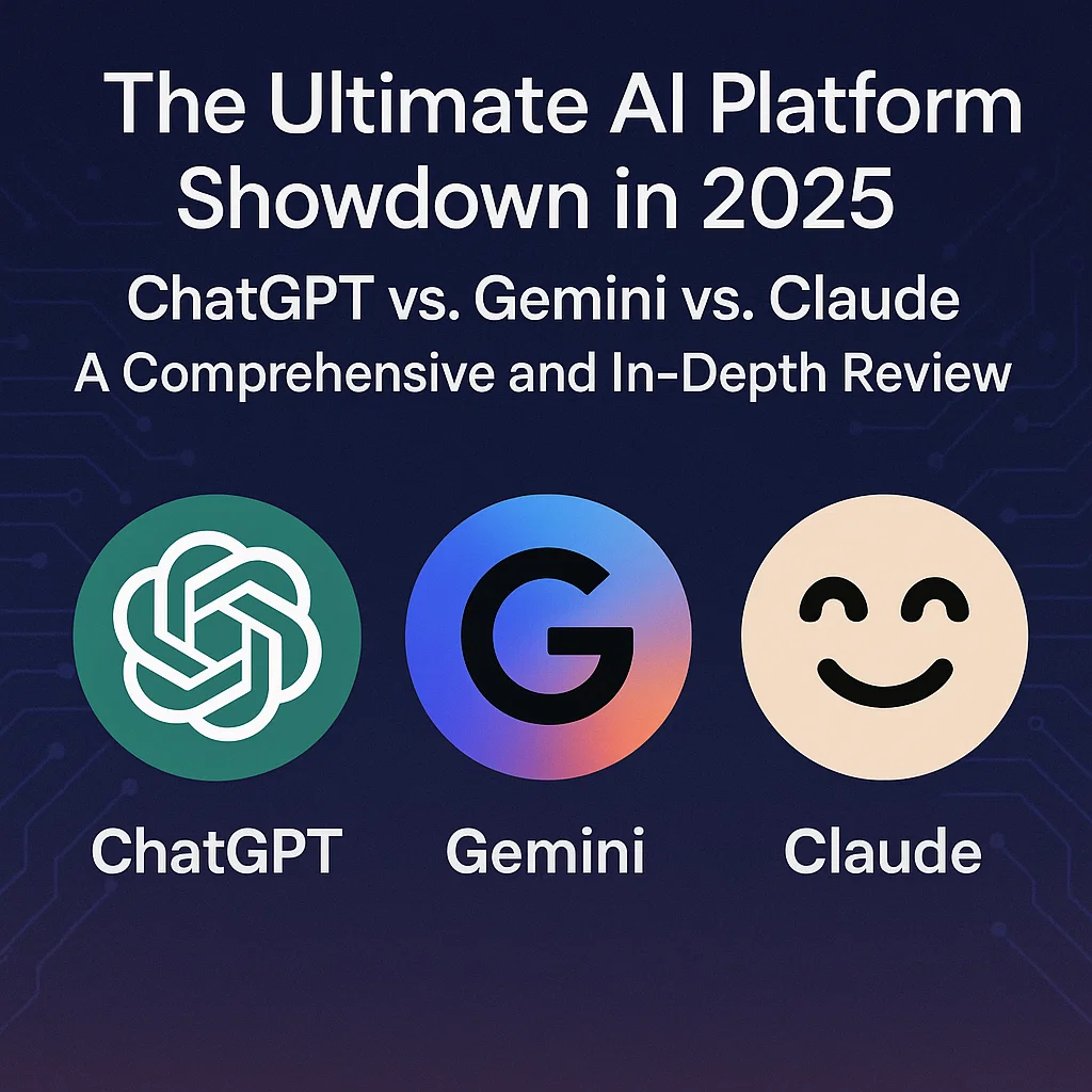 The ultimate AI platform showdown in 2025 ChatGPT vs Gemini vs Claude a comprehensive and in depth review